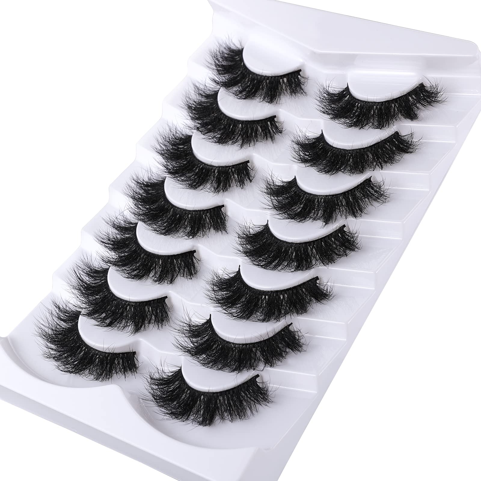 Mebver faux mink lashes deliver lightweight comfort for all day wear.