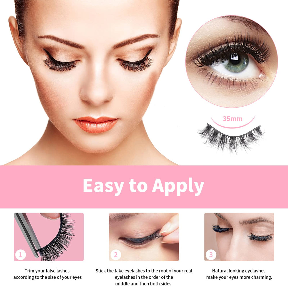 Mebver premium cotton band lash strips for durability