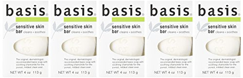 Med-Choice Special Sensitive Skin Basis Soap 5-pack display highlights value