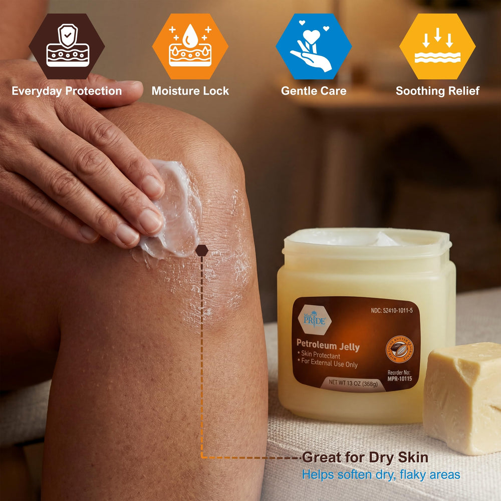 MED PRIDE 13 oz value jar ideal for home care, clinics, and first-aid kits.