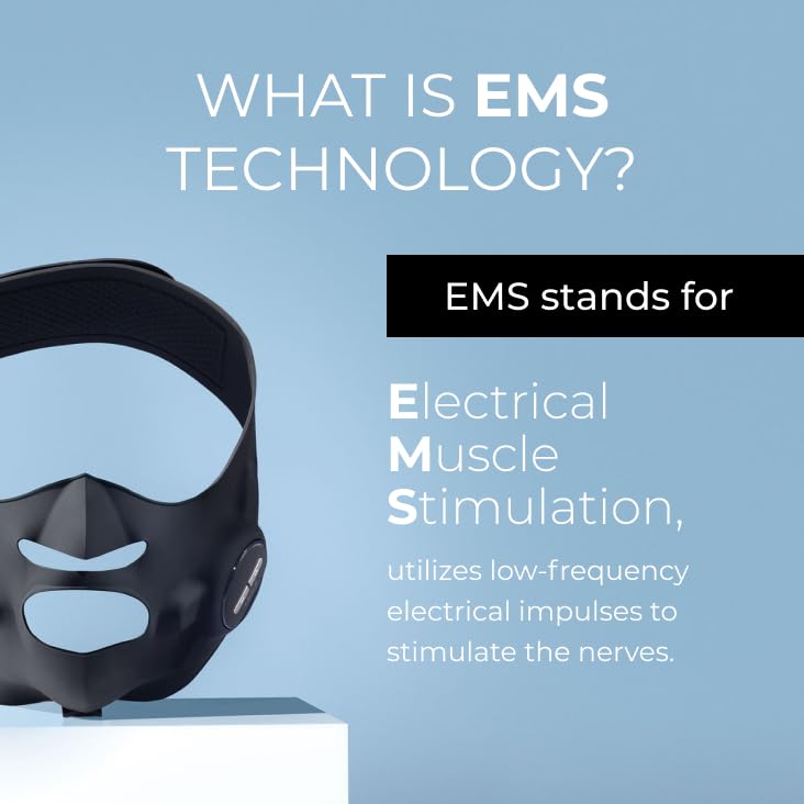 Medi Lift Essential Mask EMS controllers shown for precise facial muscle stimulation