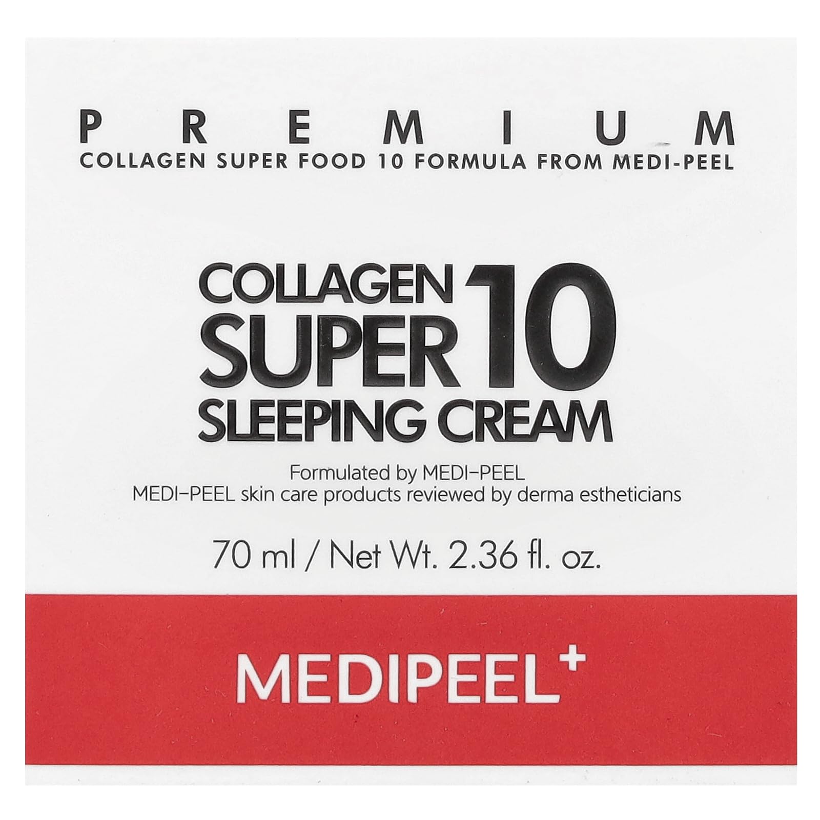 MEDI-PEEL Collagen 10 Sleeping Cream application routine demonstrates smooth night-time absorption.