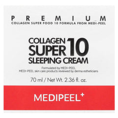 MEDI-PEEL Collagen 10 Sleeping Cream application routine demonstrates smooth night-time absorption.