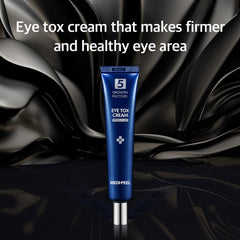 MEDI-PEEL Eye Tox Cream swatch showing creamy texture for eye-area hydration