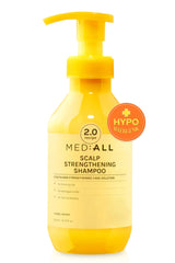 MEDIALL Scalp Strengthening Shampoo bottle with herbal woody label for refreshed scalp