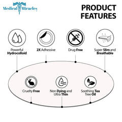 Medical Miracles transparent coverage dots provide discreet daytime wear