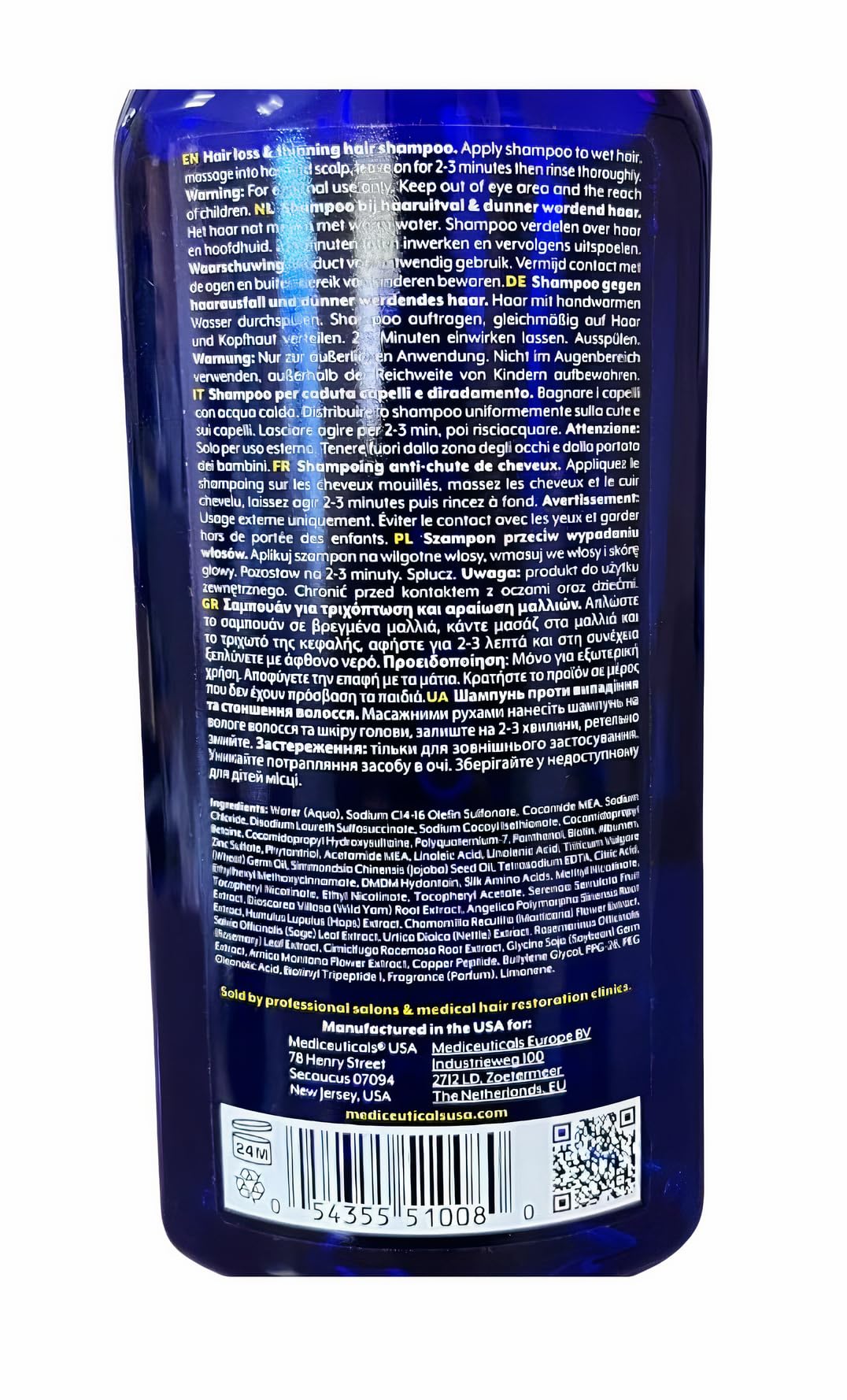 Mediceuticals Bioclenz Shampoo packaging front signals premium quality and gift-ready appeal.