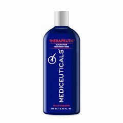 Mediceuticals Therapeutic Conditioner bottle on shelf promoting scalp balance for daily use.