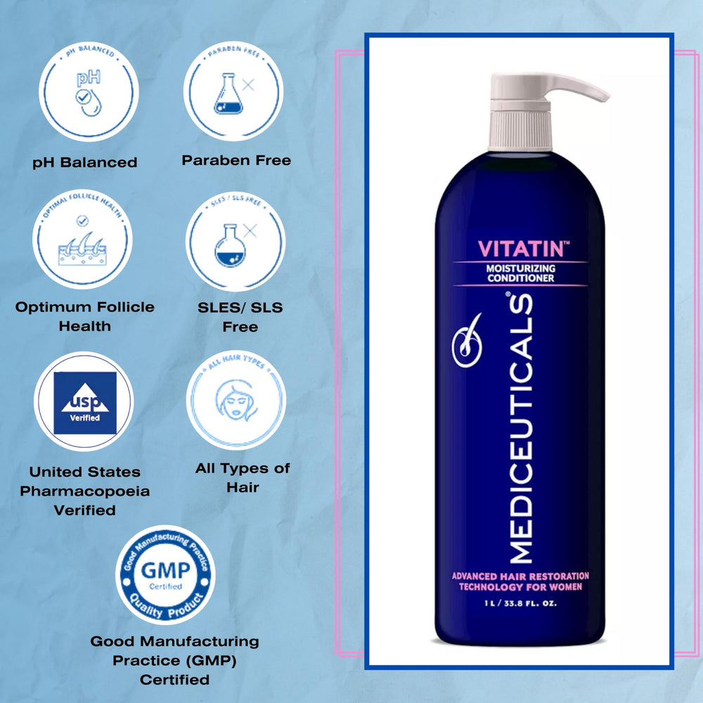 Mediceuticals Therapro Vitatin Conditioner after shower resulting in smooth strands.
