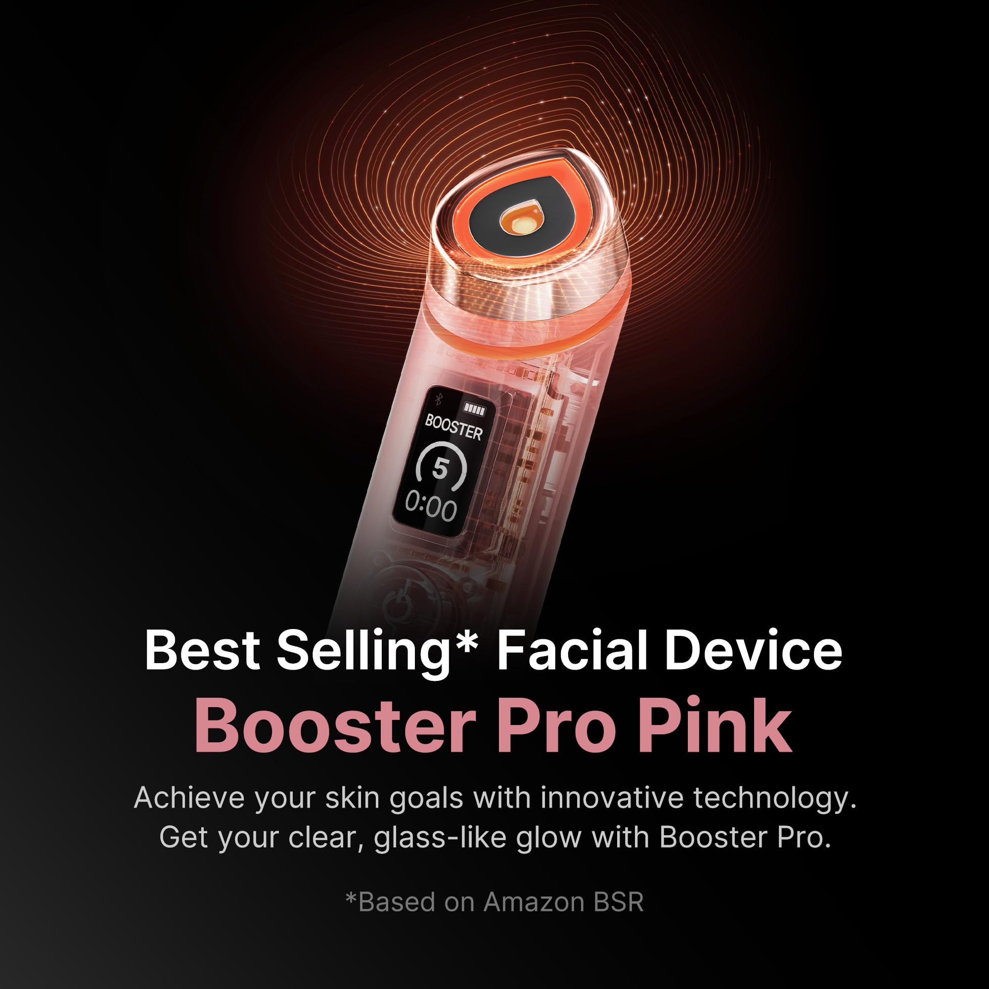 Medicube Age-R Booster Pro Pink app guide video supports personalized routines.