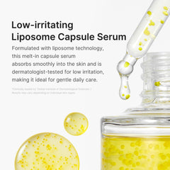 Medicube Deep Vitamin C serum texture on skin with glow