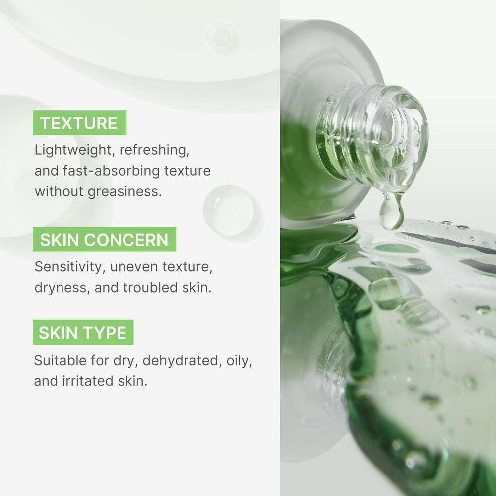 Medicube Exosome Cica Tea Tree Ampoule on skin showing soothing hydration.