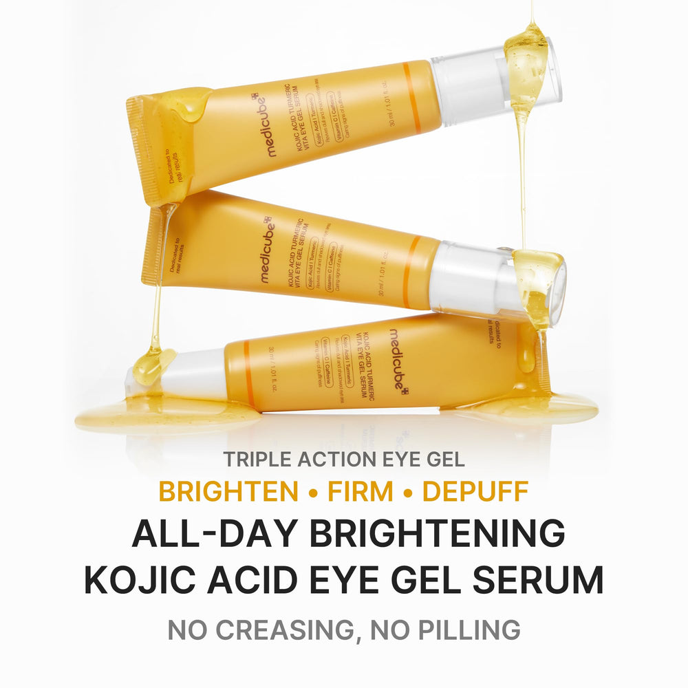 Medicube Eye Serum hydration close-up showing hyaluronic acid moisture