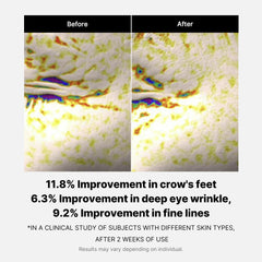 Medicube serum texture closeup shows light-weight, non-greasy hydration for day and night use.