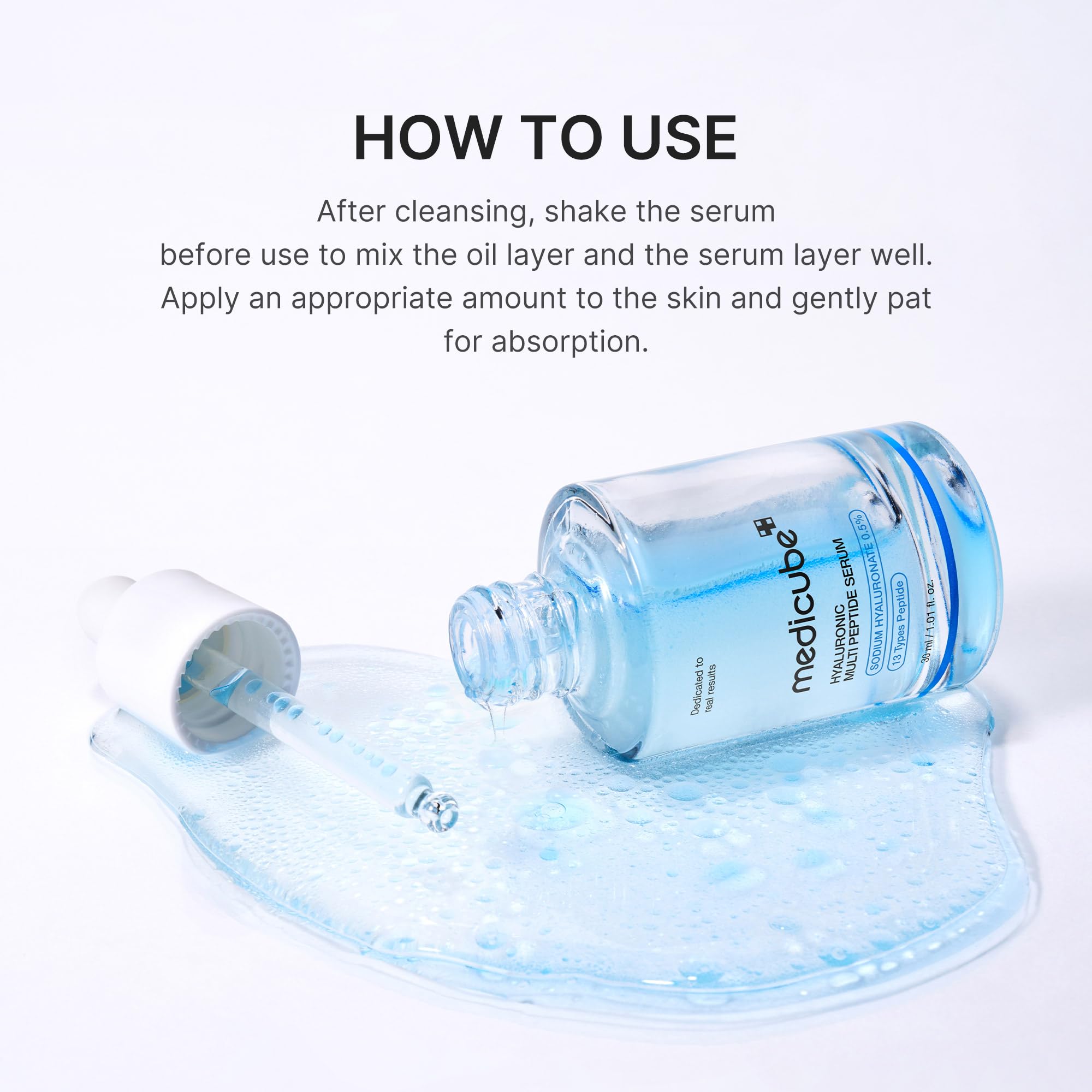Medicube Hyaluronic Multi-Peptide PDRN Serum ingredients highlight hyaluronic acid