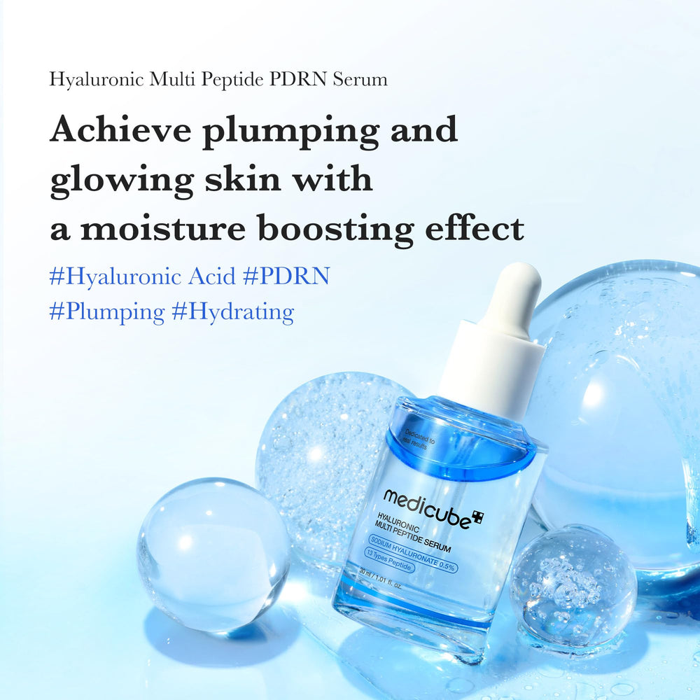 Medicube Hyaluronic Multi-Peptide PDRN Serum oil and water layers blend