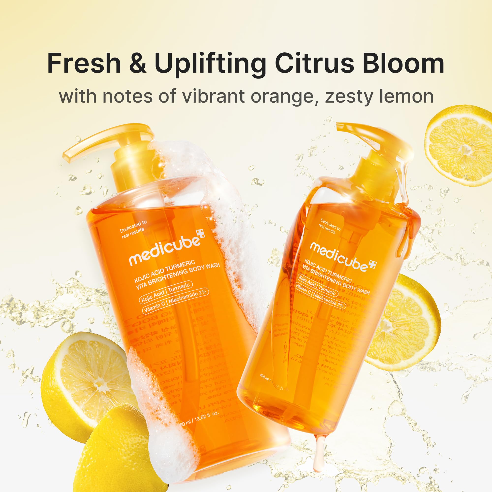 Medicube underarm area use demonstrating gentle cleansing for sensitive skin.