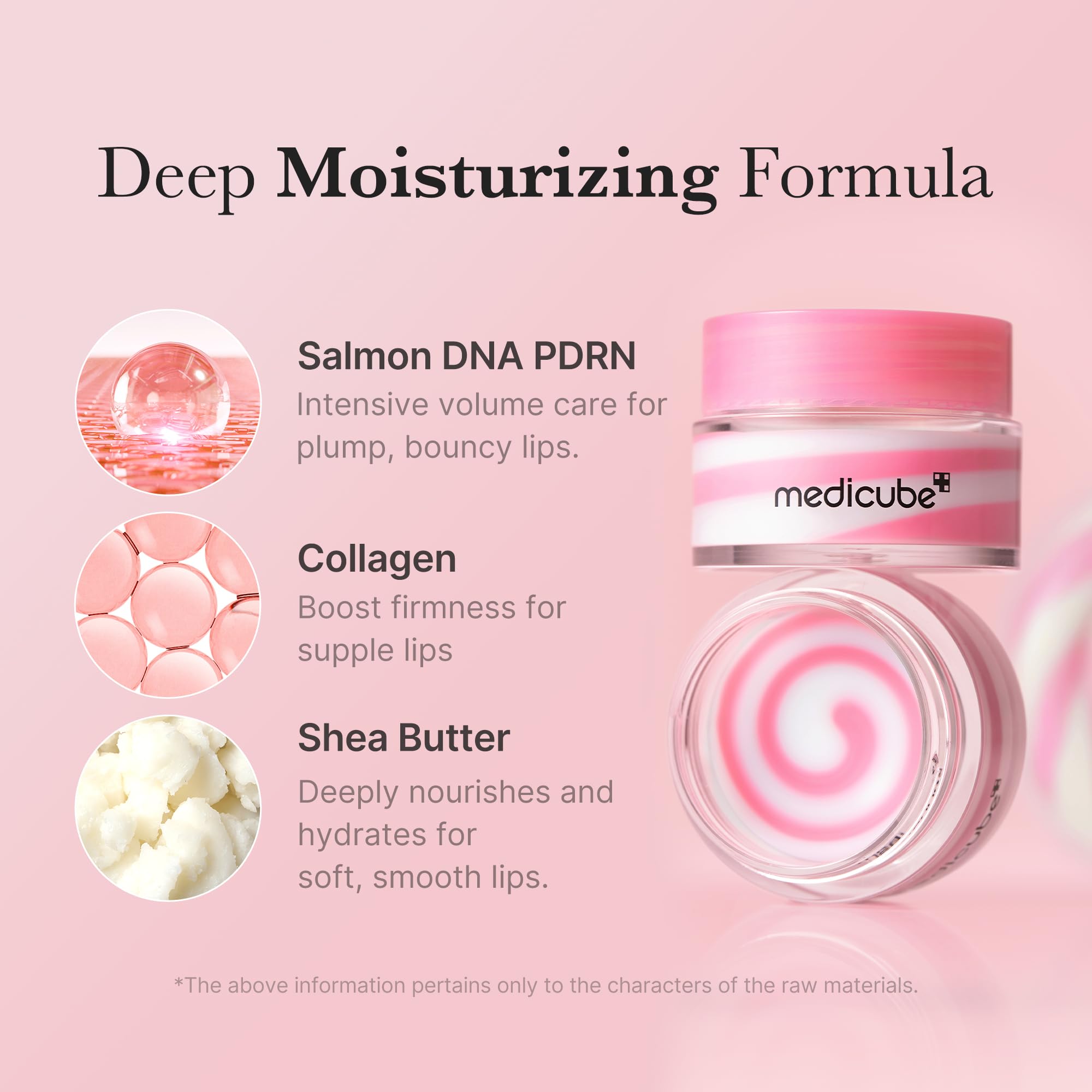 Medicube PDRN Lip Mask glow effect suggesting candy-like radiance.