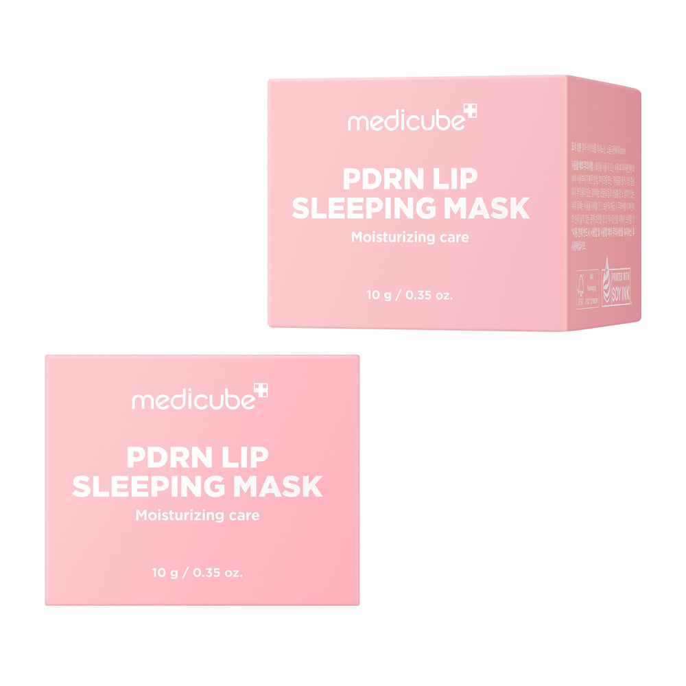 Medicube PDRN Lip Mask ingredients closeup featuring shea butter.