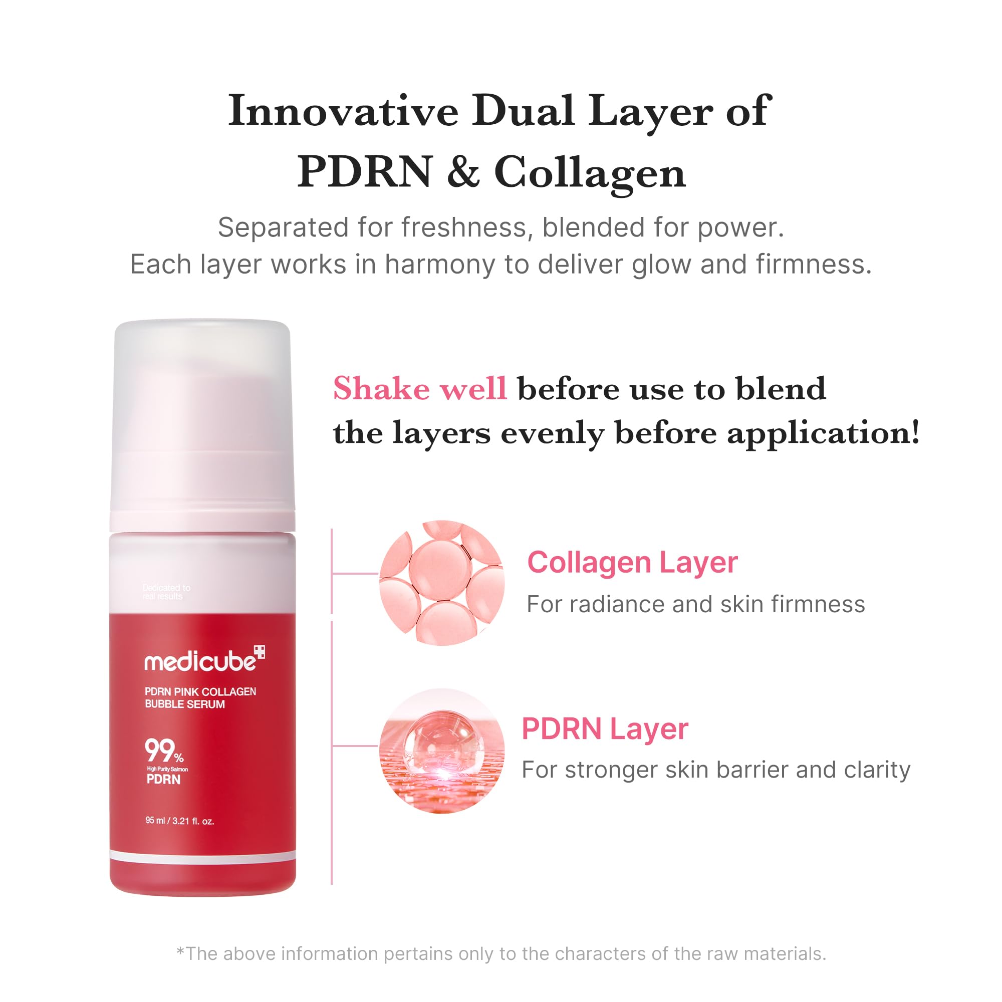 Medicube PDRN Pink Bubble Serum gold-layer packaging closeup signals premium quality.