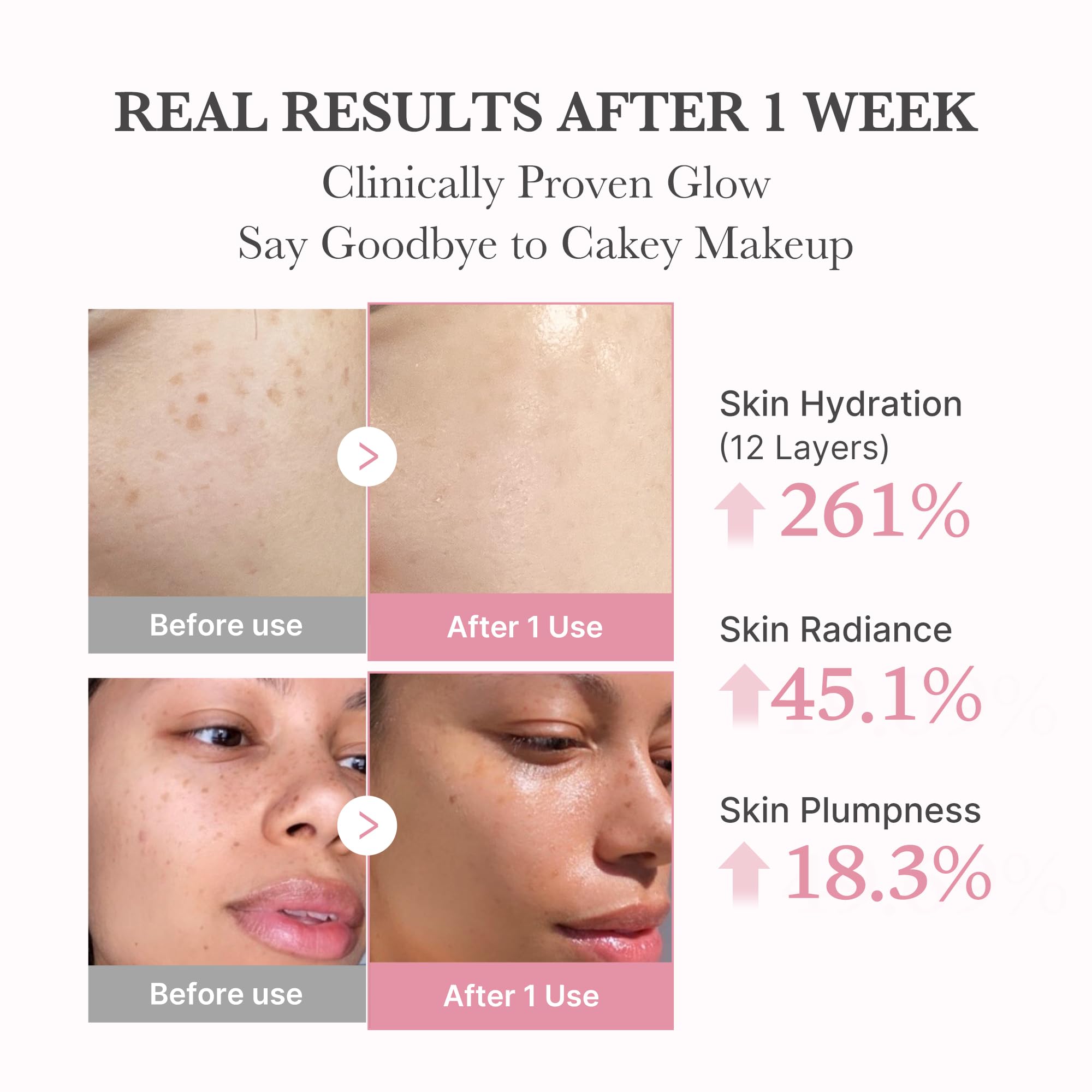 Medicube PDRN Pink Bubble Serum hyaluronic closeup emphasizes deep hydration and moisture retention.