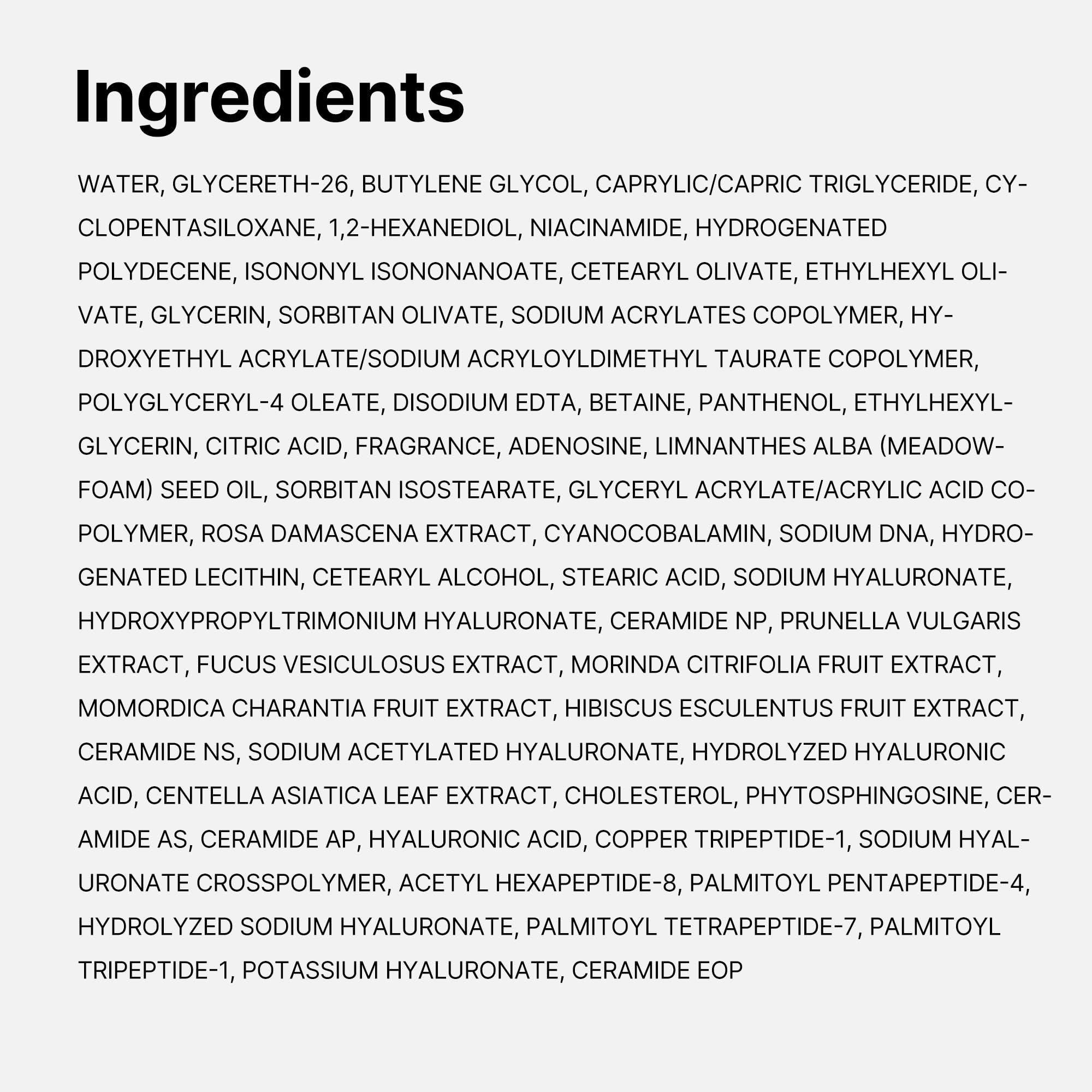 Medicube PDRN Pink Hyaluronic Cream on skin showing barrier-friendly hydration.