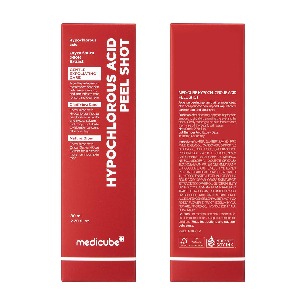 Medicube Peel Shot dropper close-up focusing on pore refinement.