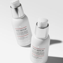 Medicube Red Serum 2.0 ingredient list features BHA, Niacinamide, Adenosine for soothing care