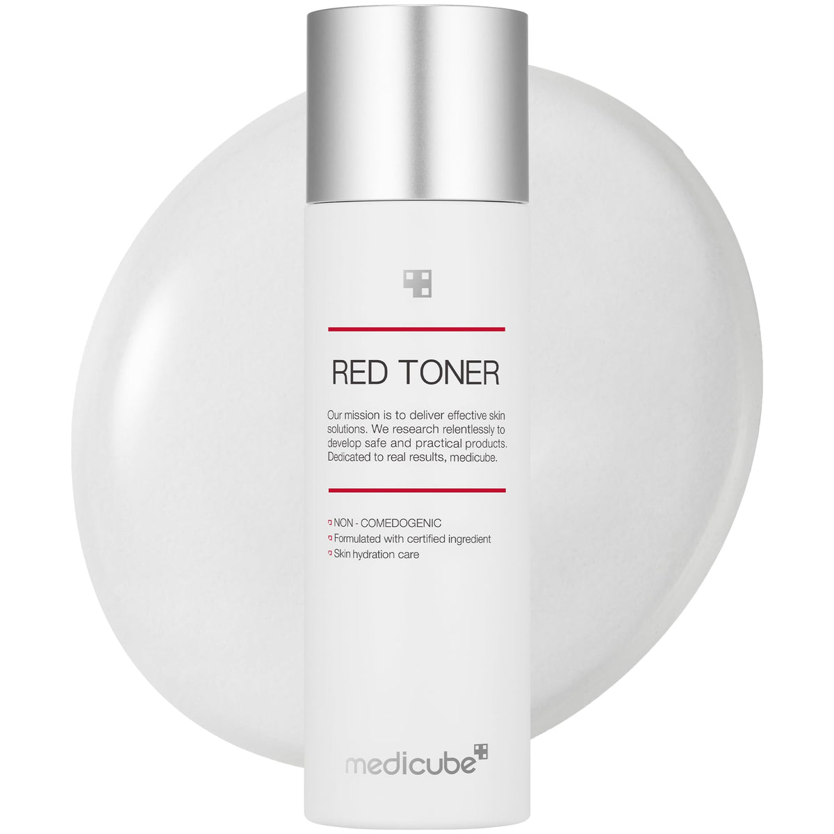 Medicube Red Toner 2.0 bottle front for lightweight hydration