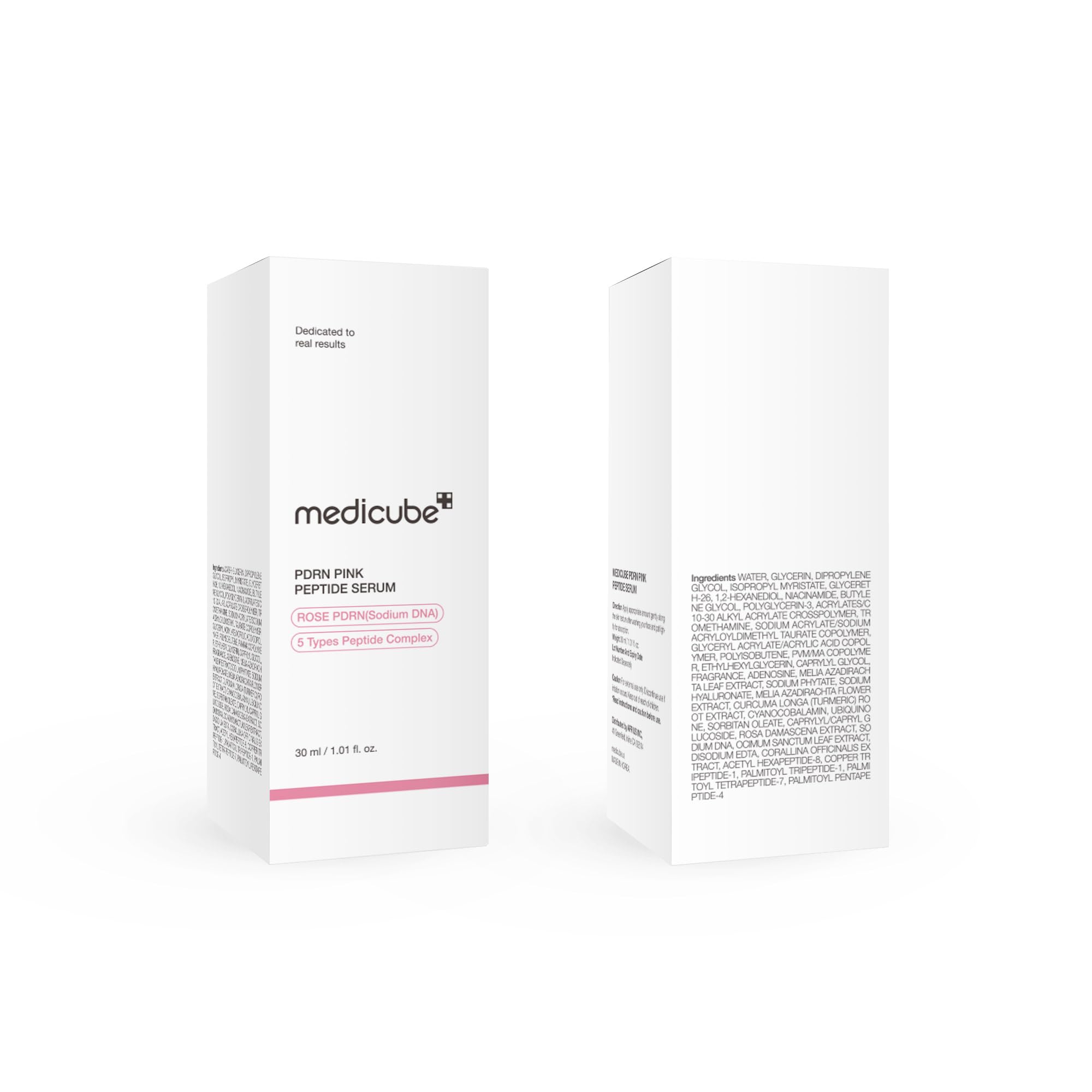 Medicube Rose PDRN velvety skin finish on model.