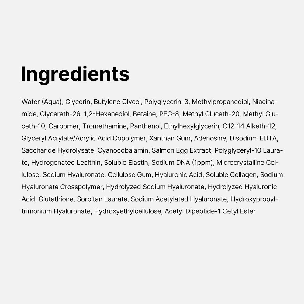 Label emphasizes 99% high-purity salmon DNA PDRN.