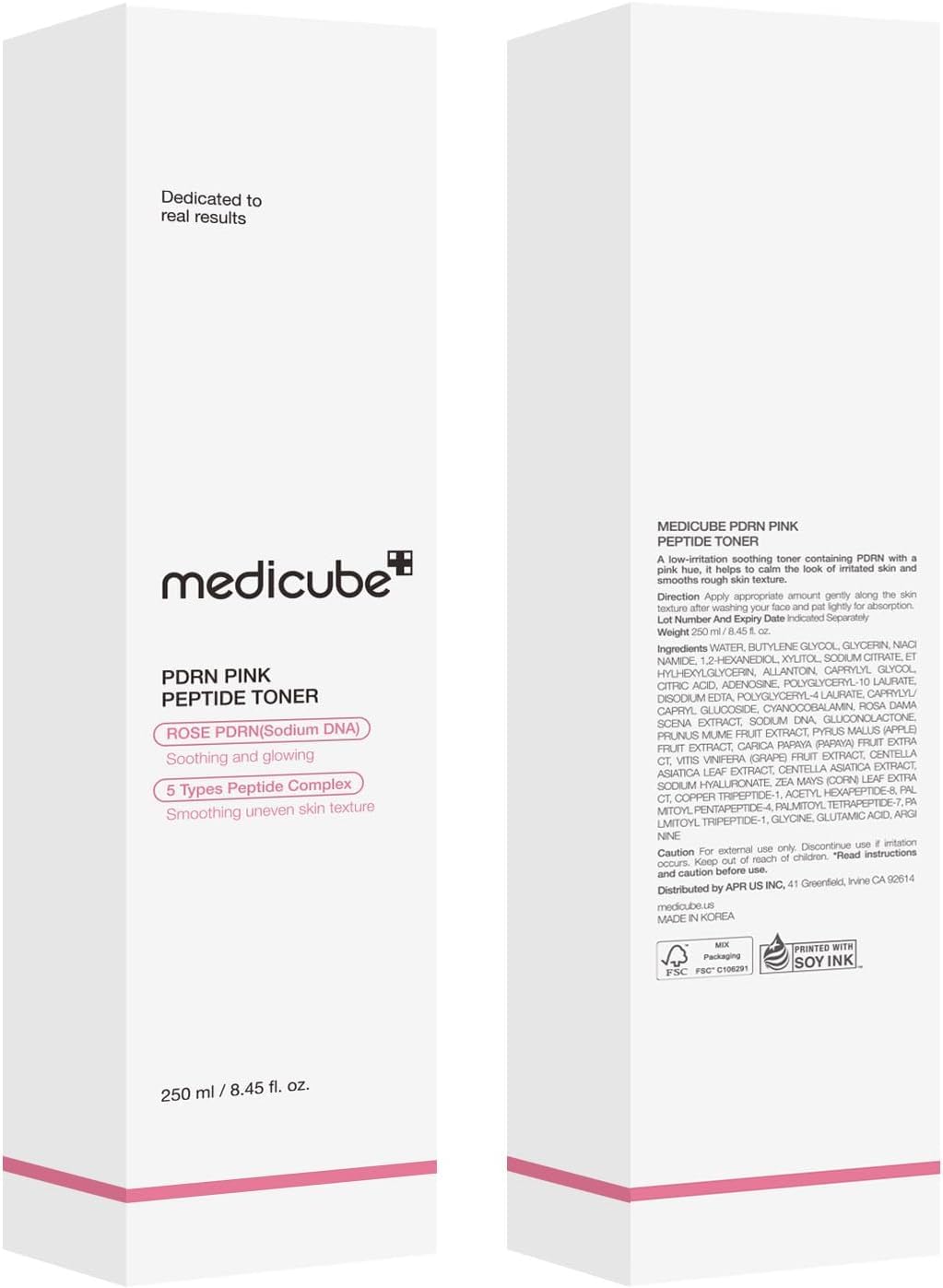 Medicube 250ml bottle displayed for daily skincare ritual