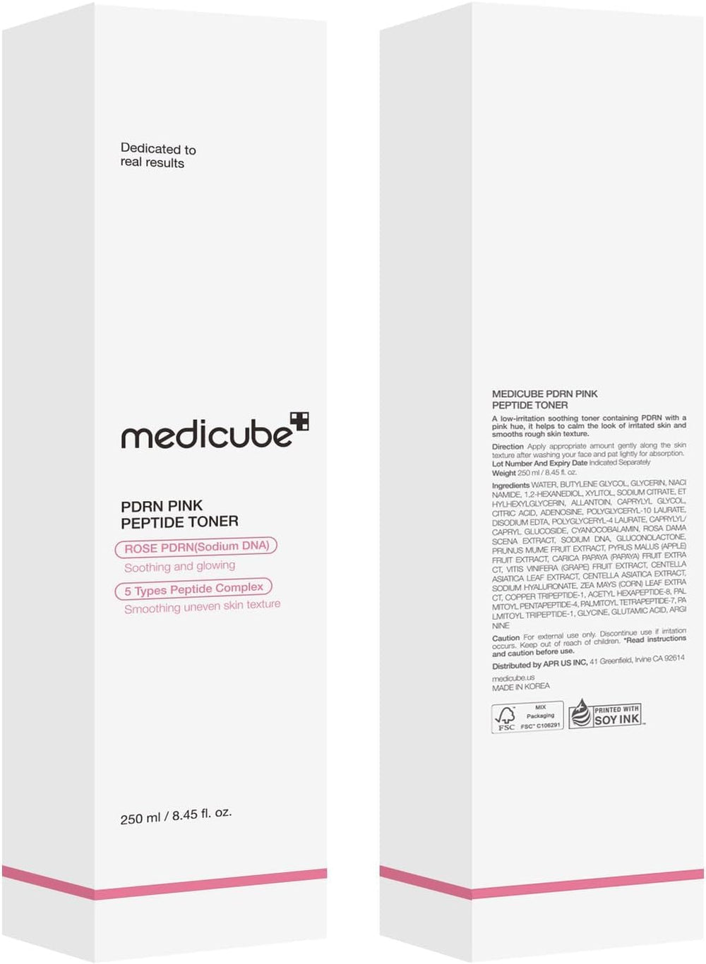Medicube 250ml bottle displayed for daily skincare ritual