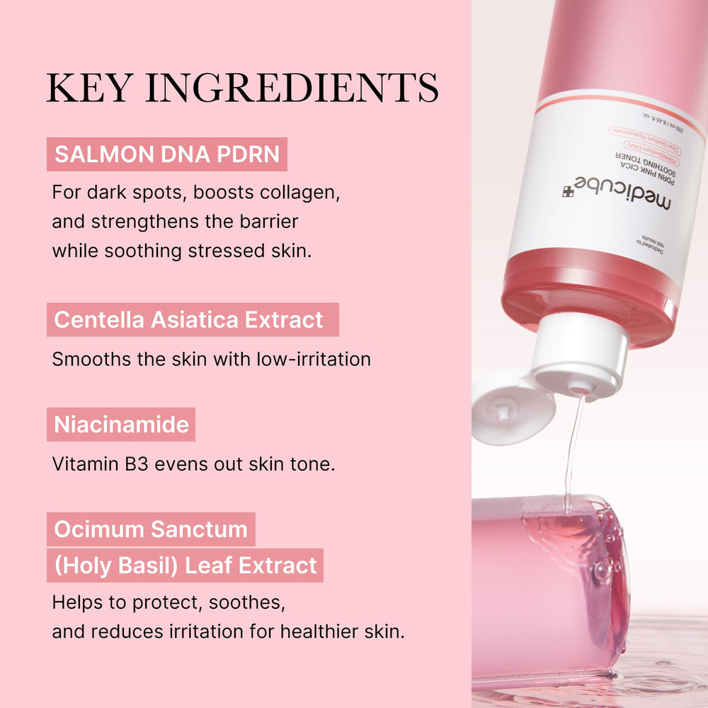 Close-up of Medicube pink glow toner texture for hydration