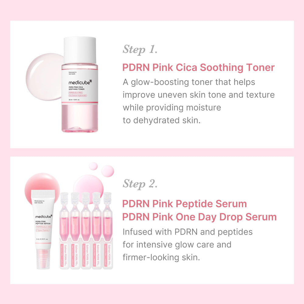 Medicube Salmon DNA PDRN Trial Kit capsule cream for gentle firming and smoothing