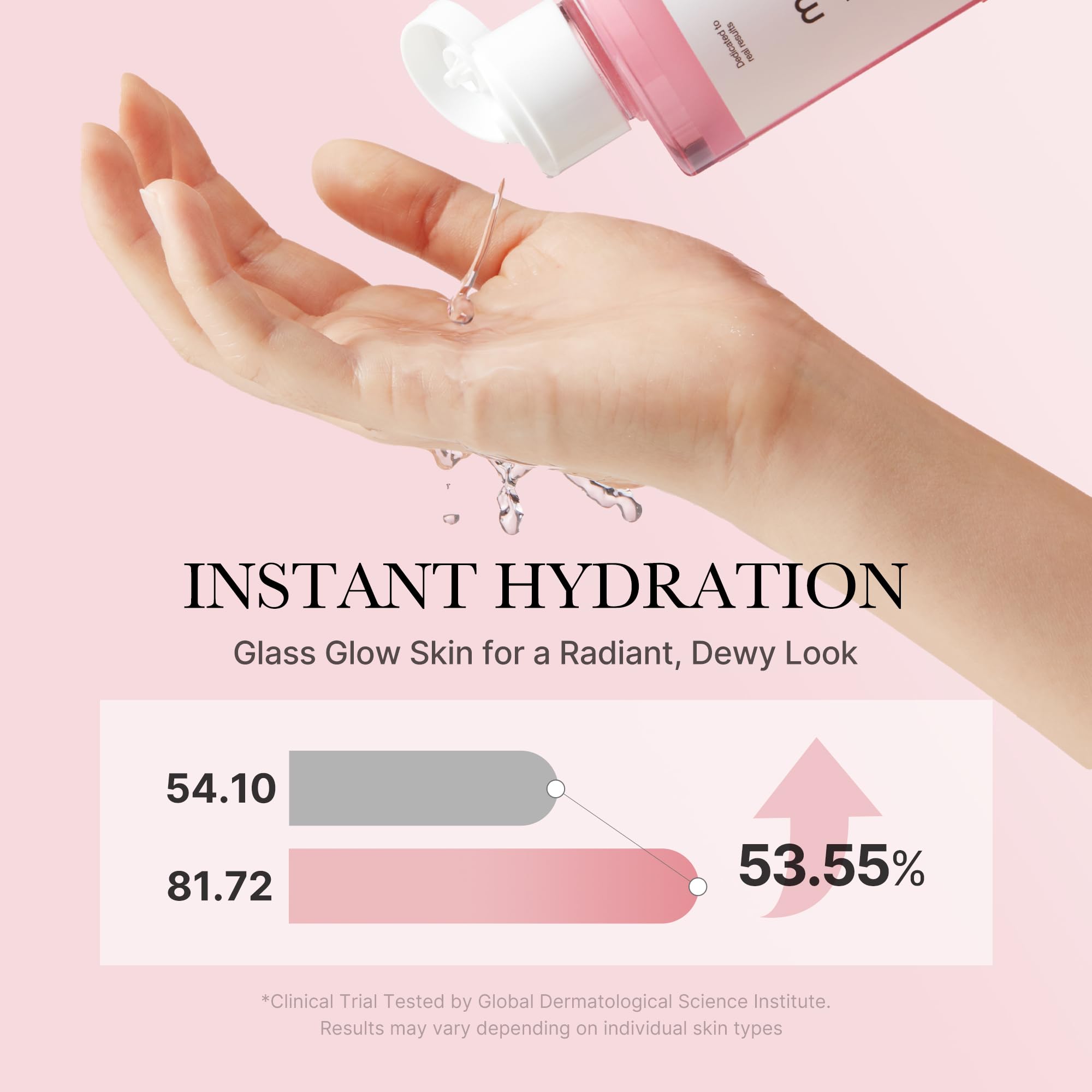 Medicube Pink CICA Toner highlighting Cica and hyaluronic acid benefits