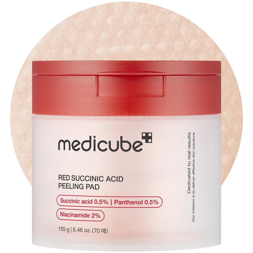 Medicube Toner Pads red succinic acid pack shows acne-control potential with soothing panthenol