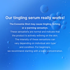 Medicube Zero Exosome Shot label close-up with key benefits.