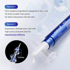 Medicube Zero Exosome Shot serum drop shows quick absorption.
