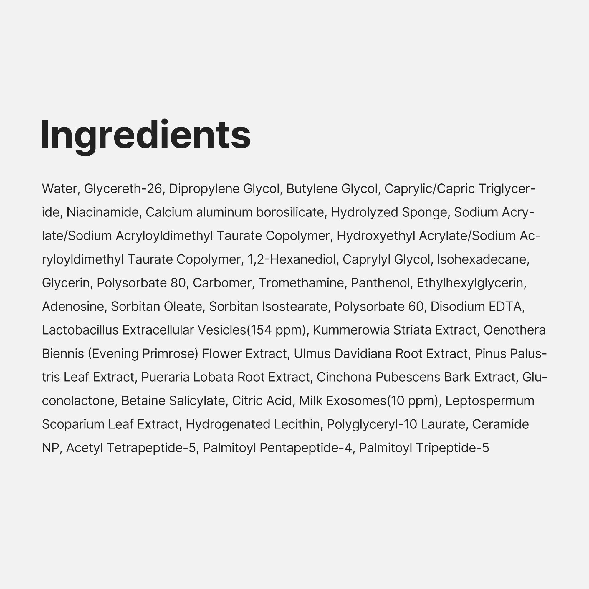 Medicube Zero Exosome Shot texture close-up with natural glow.