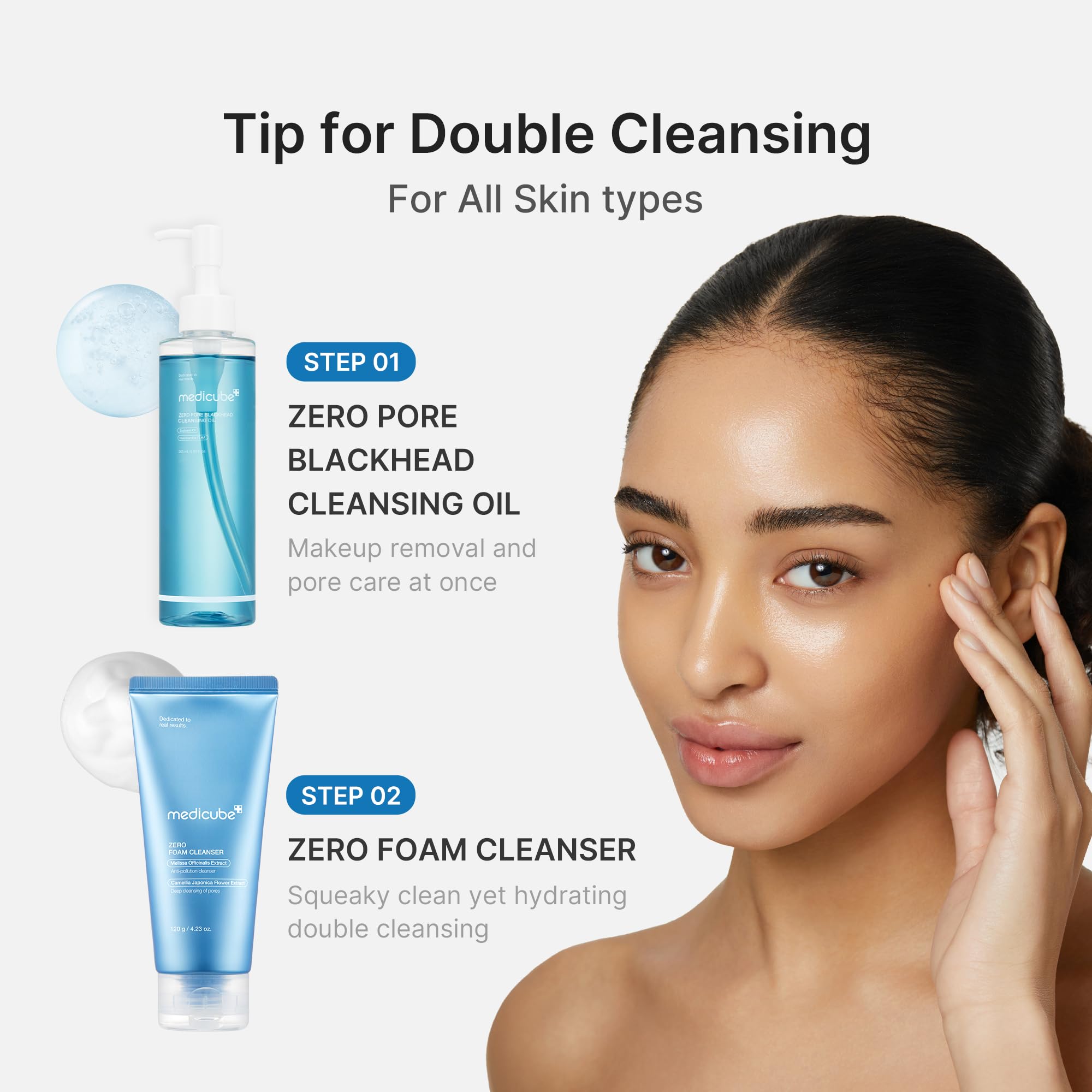 Medicube Zero Pore Cleansing Oil removes makeup and impurities effectively