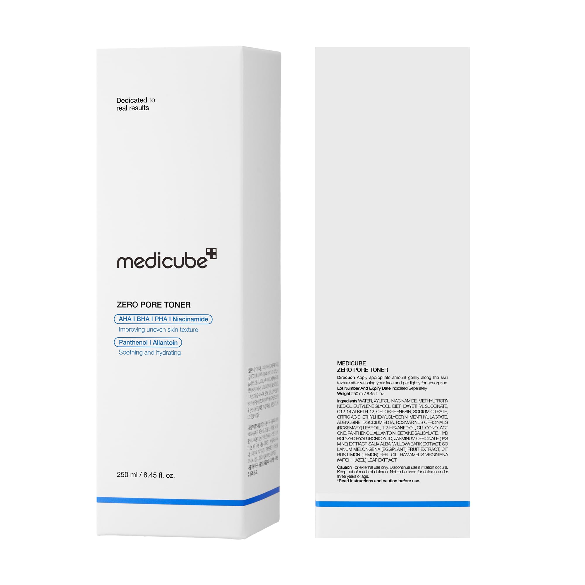Medicube Zero Pore Toner on routine skincare setup for refined texture
