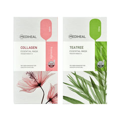 Mediheal collagen tea tree mask packaging for an easy at-home treatment.