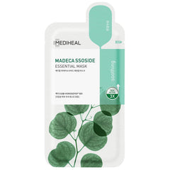 Mediheal Madecassoside sheet mask packaging with eco-friendly FSC packaging.