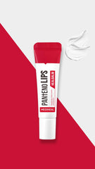 Mediheal Pantenolips Healbalm being applied on lips for instant moisture and comfort.
