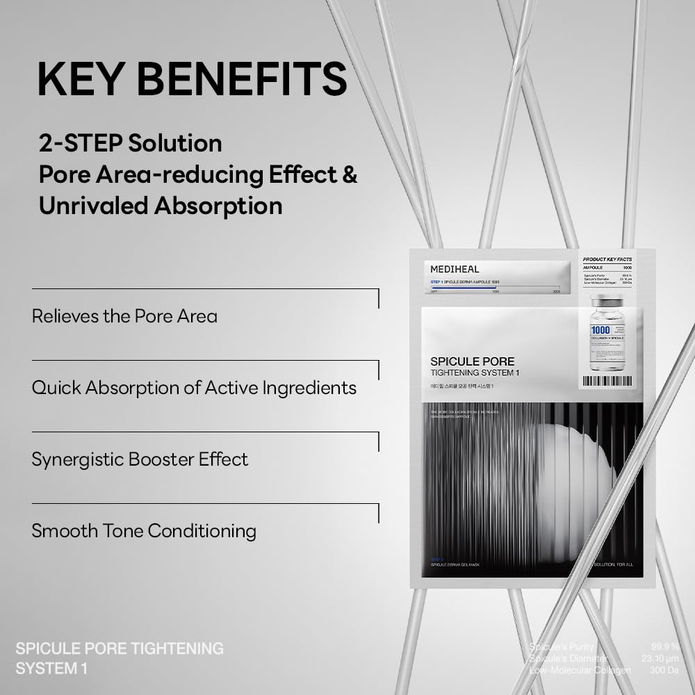Mediheal collagen spicule and mask combo for smoother skin