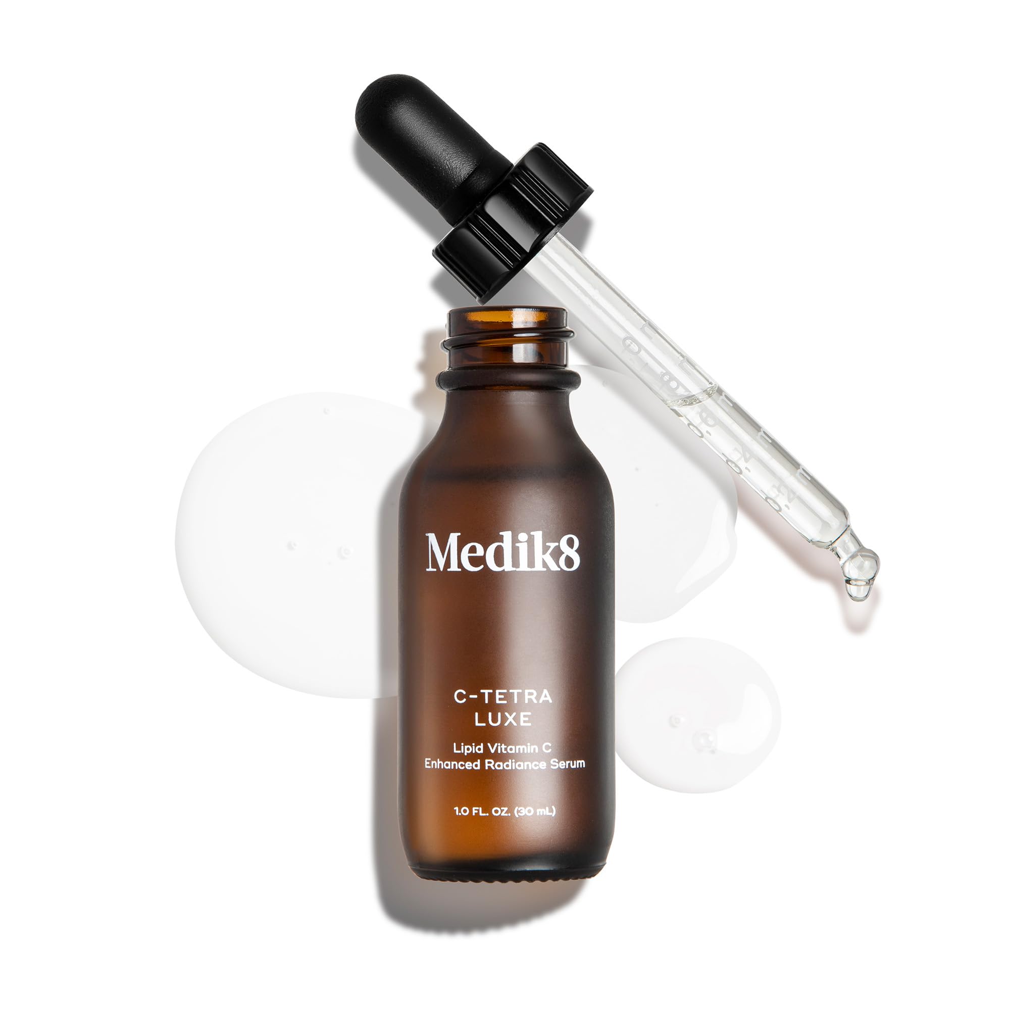 Medik8 C-Tetra Luxe branding label signals science-backed skincare