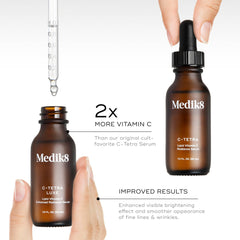 Medik8 C-Tetra Luxe pump dispense ensures easy daily application