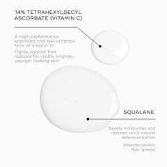 Medik8 C-Tetra Luxe serum texture shows silky, fast-absorbing formula
