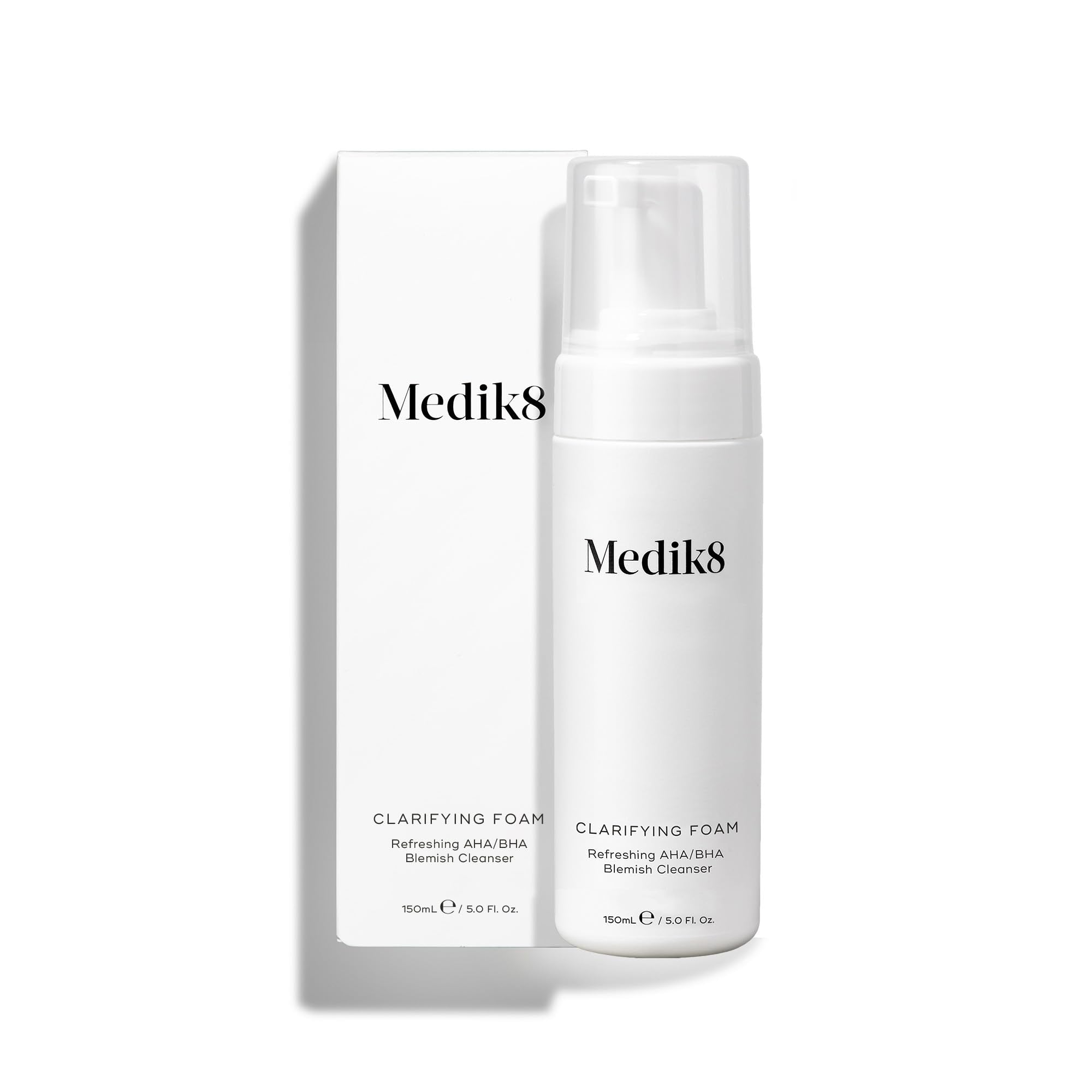 Medik8 Clarifying Foam bottle front for daily gentle cleansing and refreshed skin